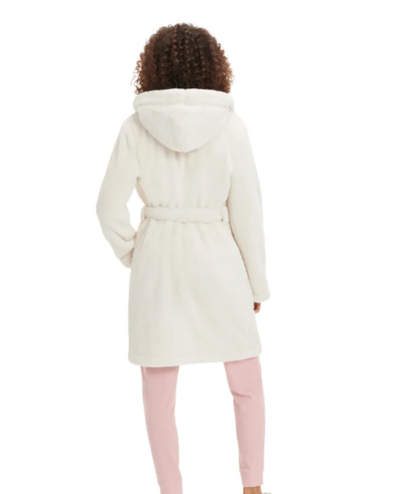 1121091 Cream Aarti Hooded Plush Robe