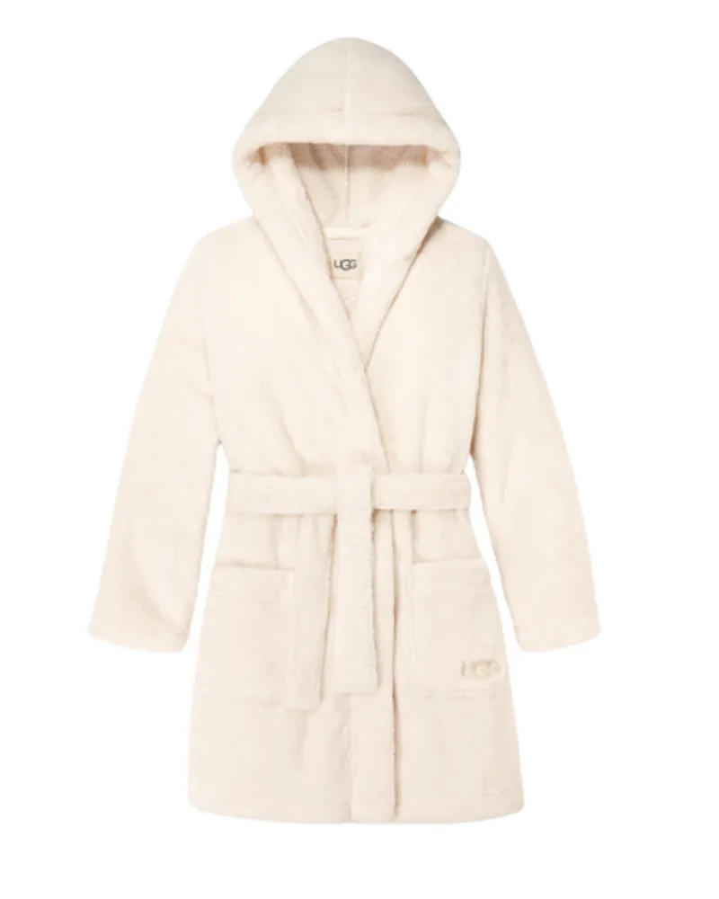 1121091 Cream Aarti Hooded Plush Robe