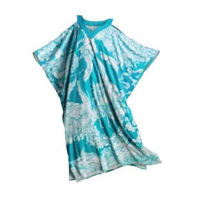 50TH INDEPENDENCE KAFTAN-AQUA