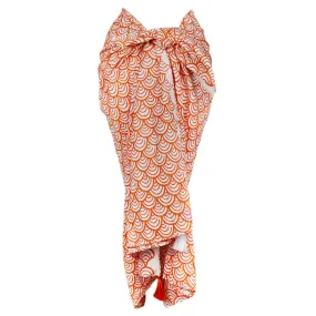 Anni Sarong with Tassels in Golden Koi