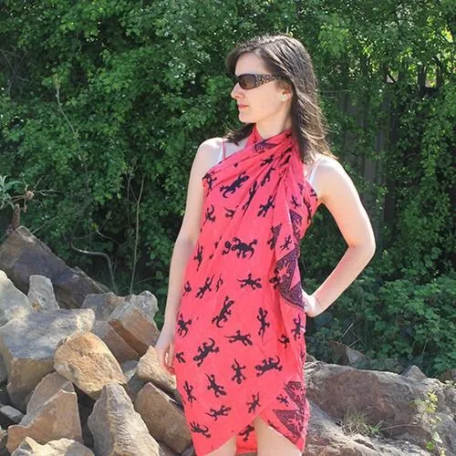 Bali Gecko Scarves/Sarongs