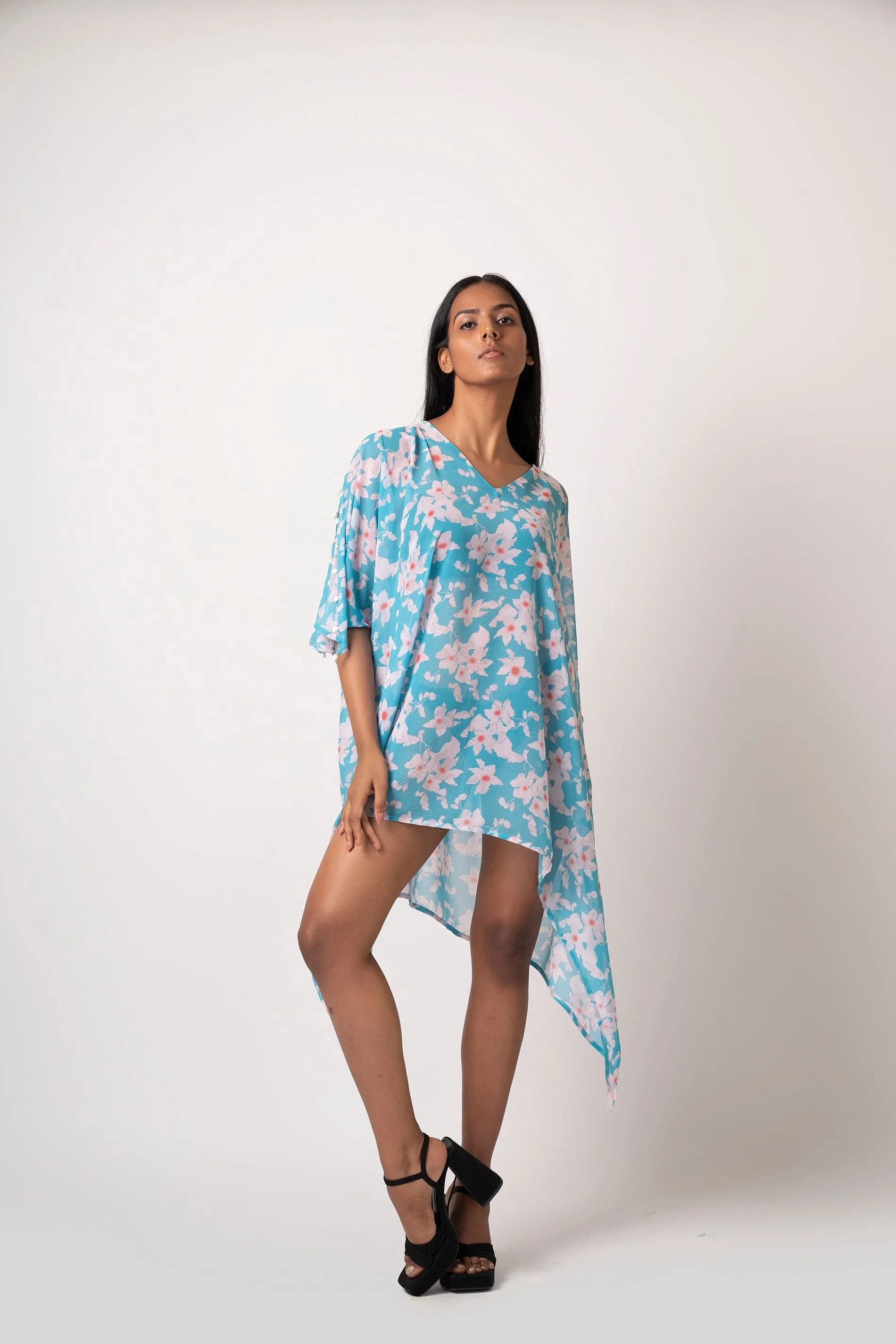 Blue Floral Multiway Vacation Dress