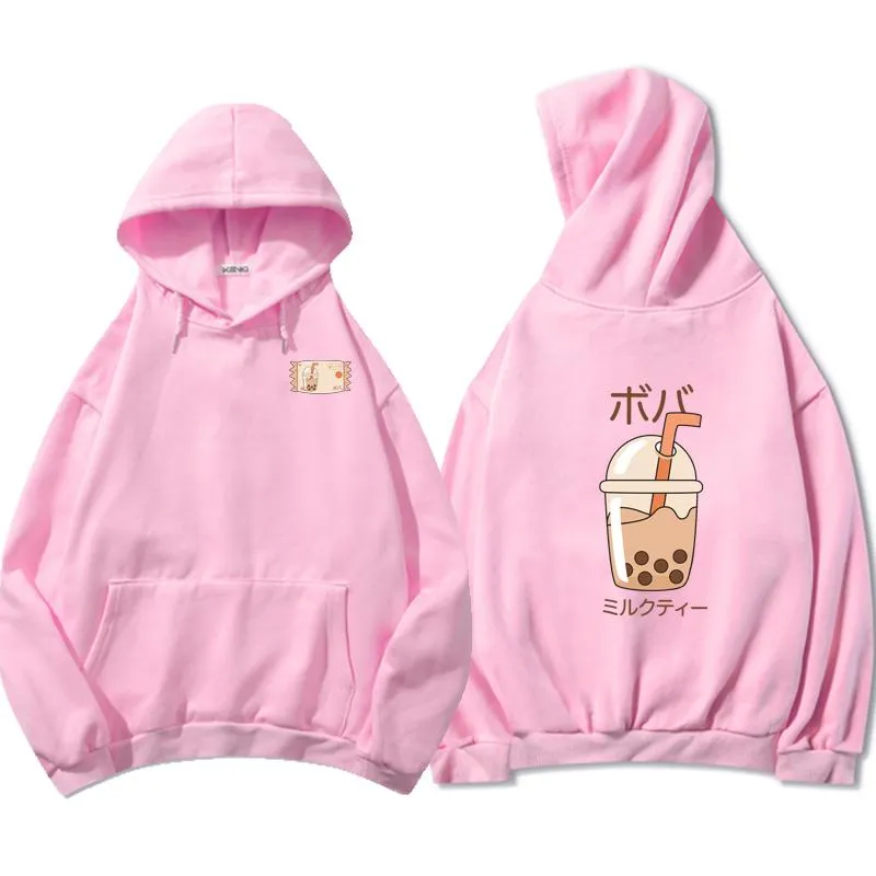 Boba Milk Tea Double Sided Print Soft Hoodie