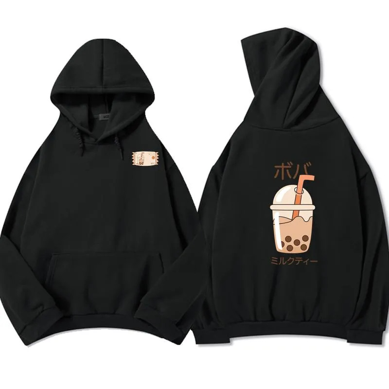 Boba Milk Tea Double Sided Print Soft Hoodie