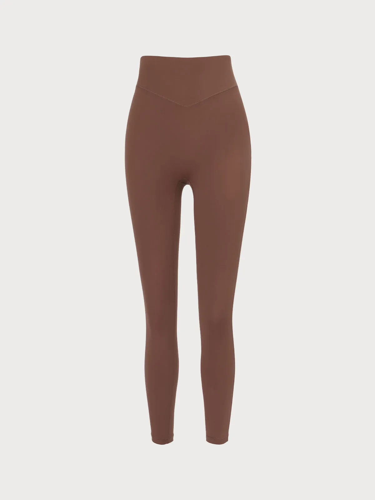 Brown High Waisted Leggings 25”