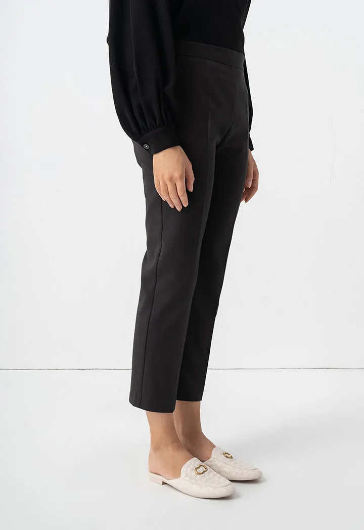 Choice Basic Straight Legs Formal Trousers Black