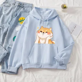 Chubby Shiba Cheeks Soft Hoodie