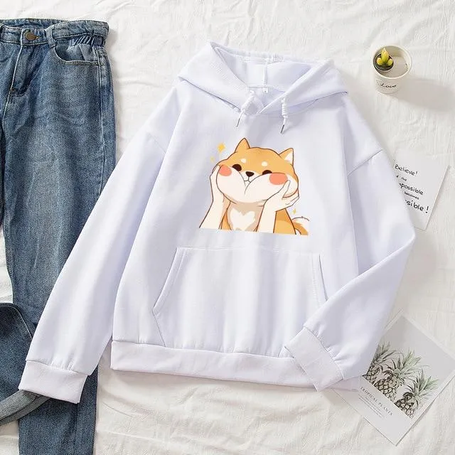 Chubby Shiba Cheeks Soft Hoodie