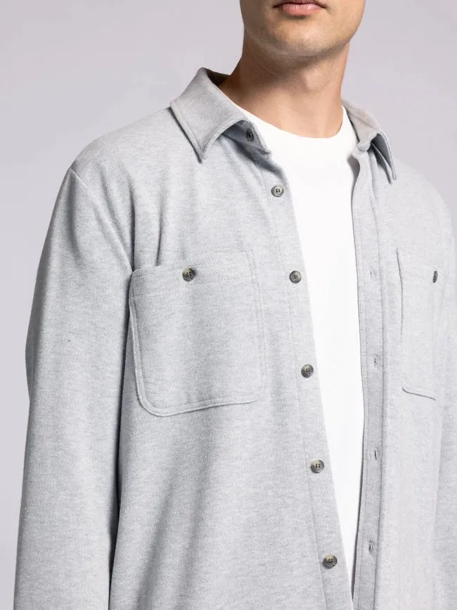 Clark Shirt - Long Sleeve Button Up  MED GREY HEATHER