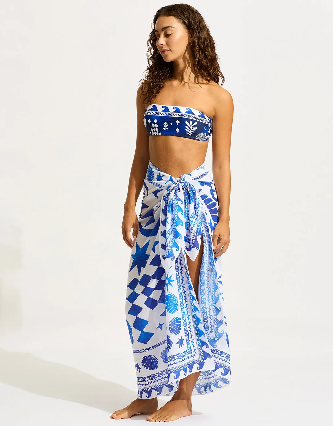 Corfu Sarong - Azure