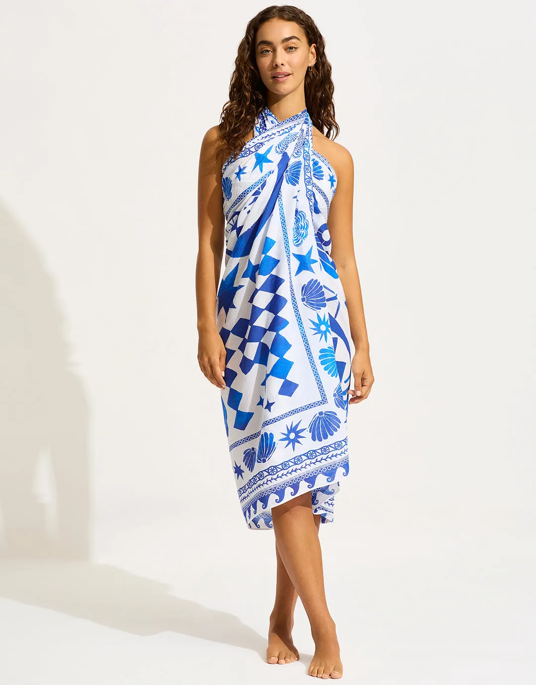 Corfu Sarong - Azure