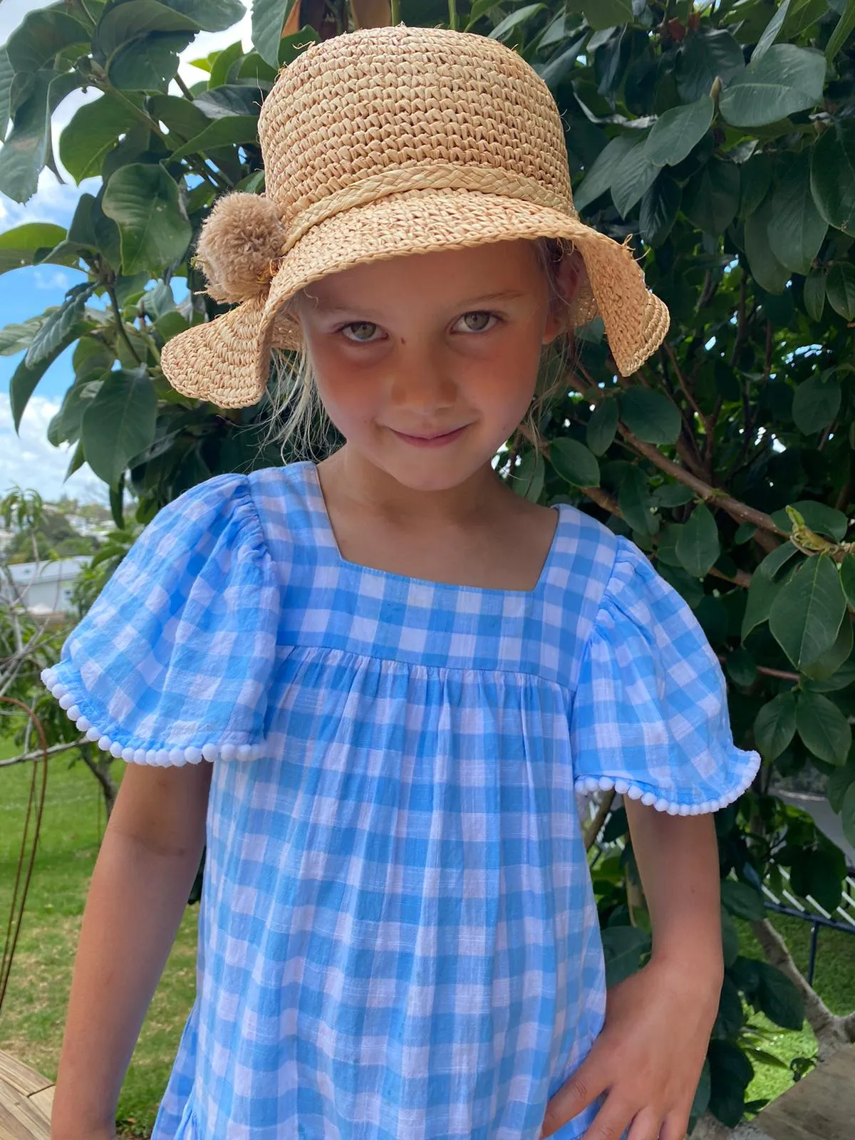 Cornflower Gingham Dress