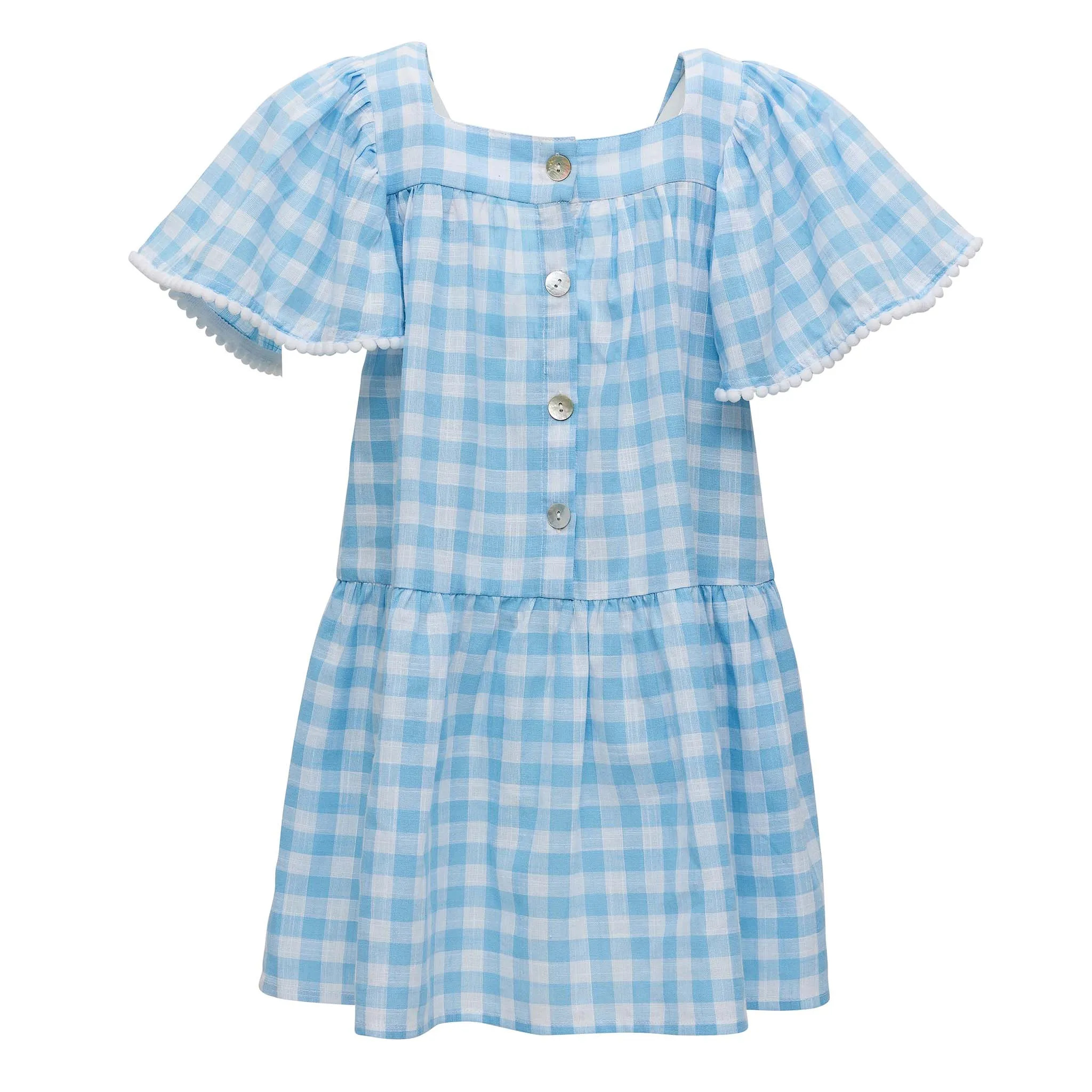 Cornflower Gingham Dress