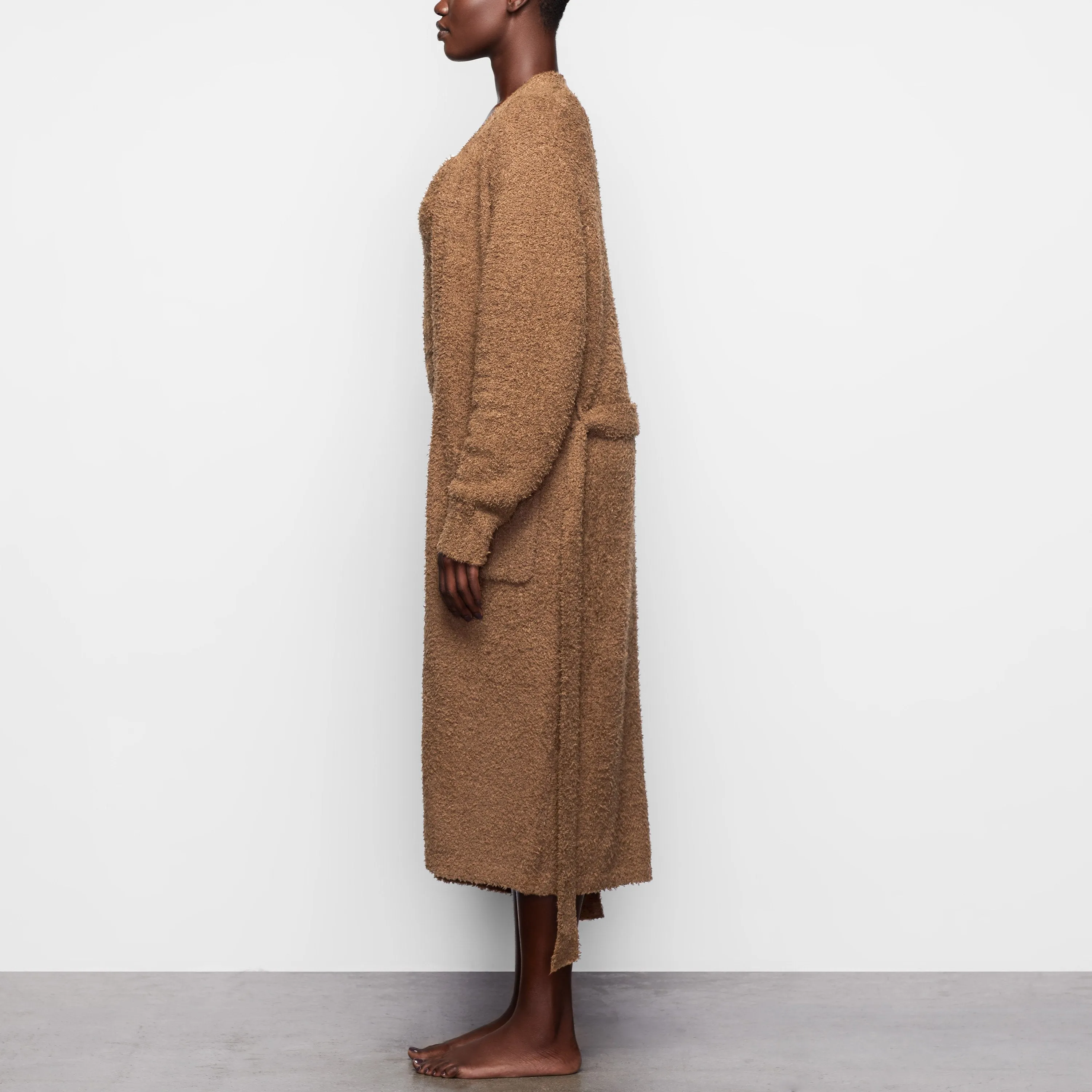 COZY KNIT ROBE  | CAMEL