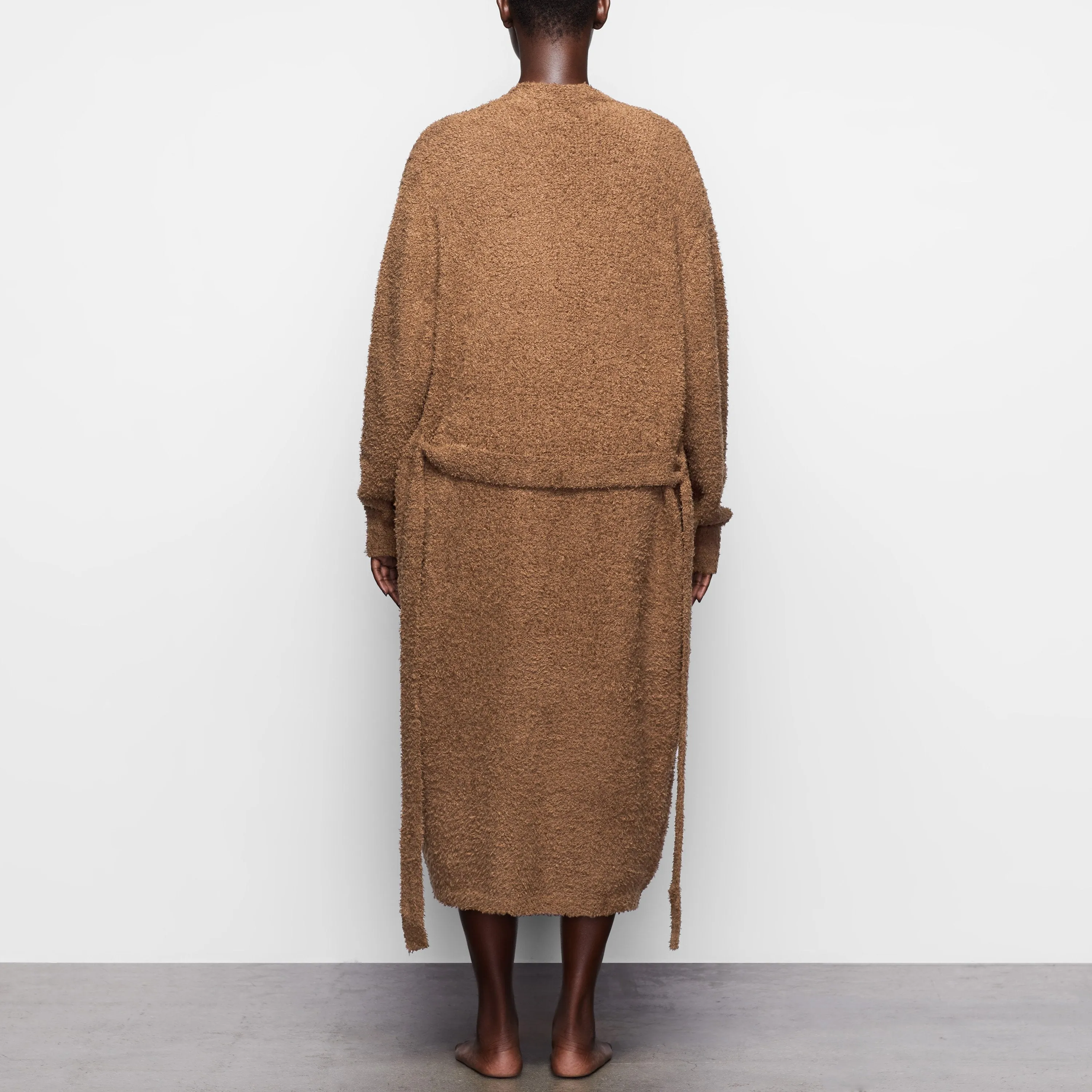 COZY KNIT ROBE  | CAMEL