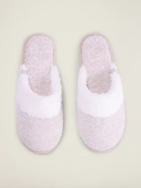 CozyChic Women's Malibu Slipper - Heather Stone/White