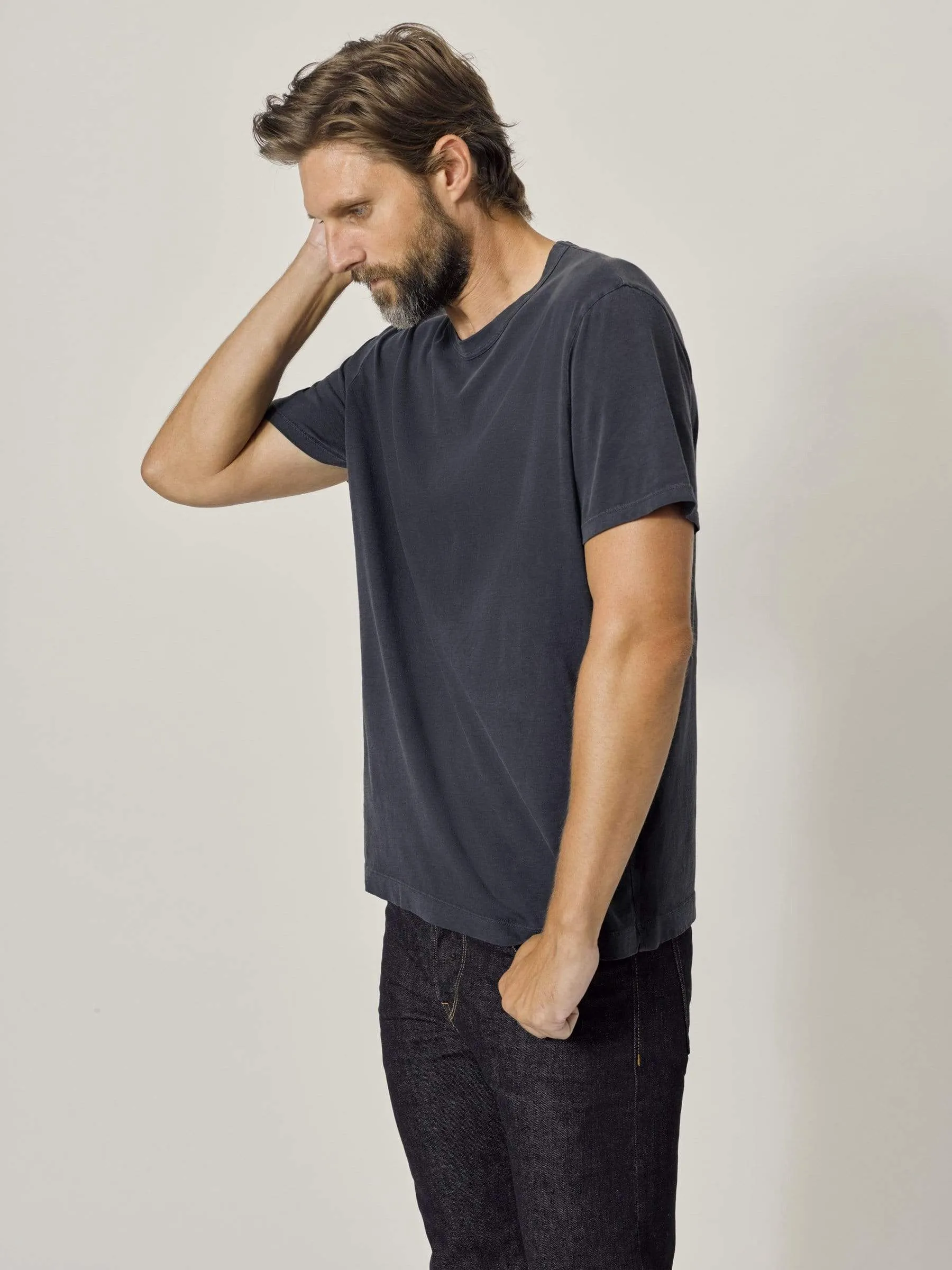 Dark Navy Venice Wash Pima Classic Tee