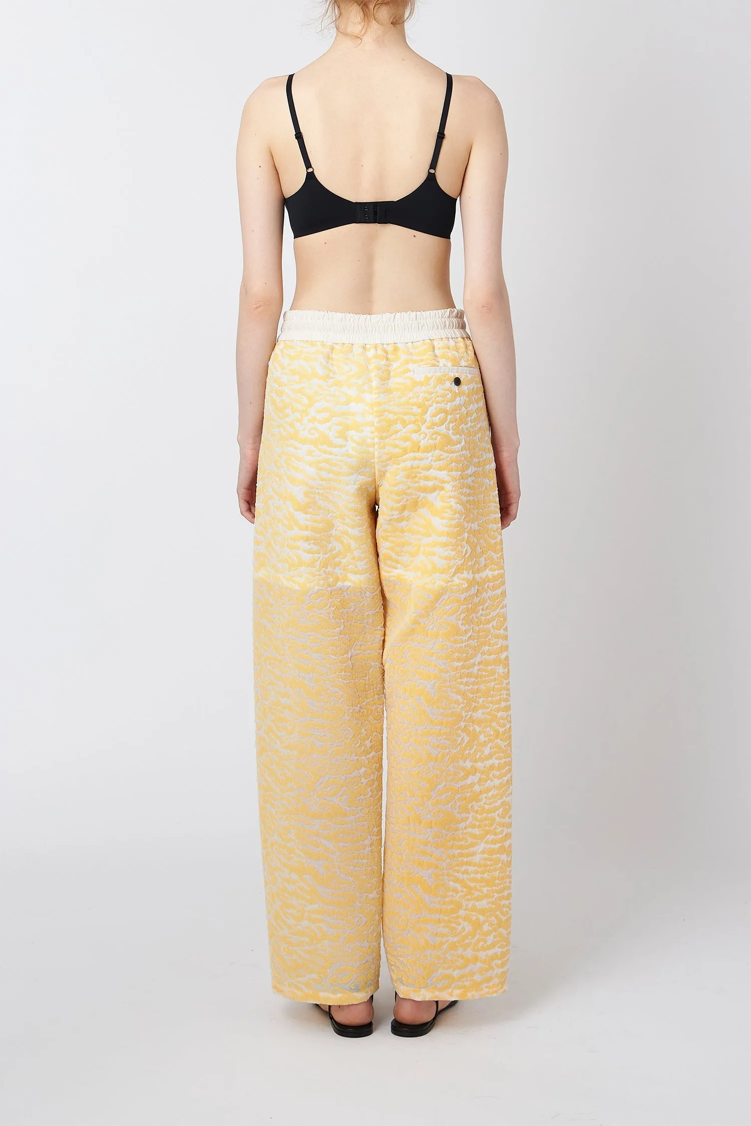 Flocked Relaxed Pants