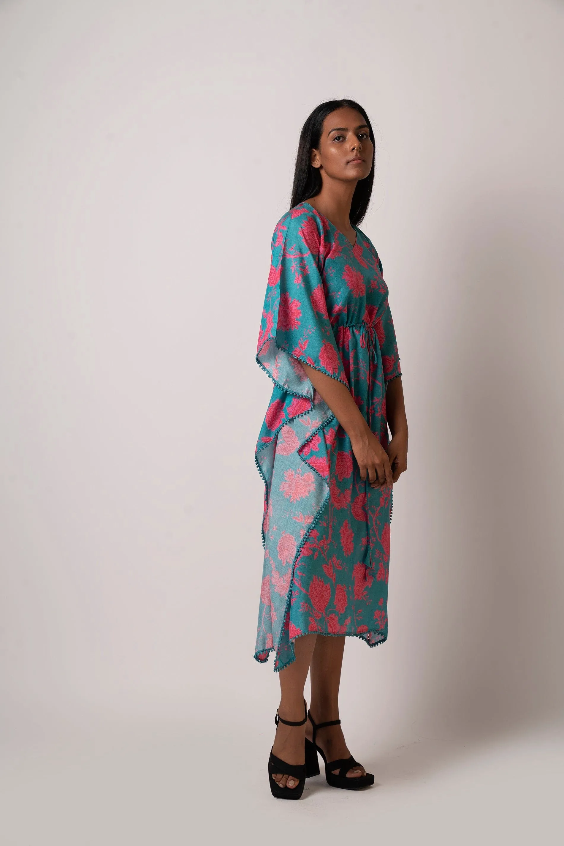 Floral Kaftan Dress