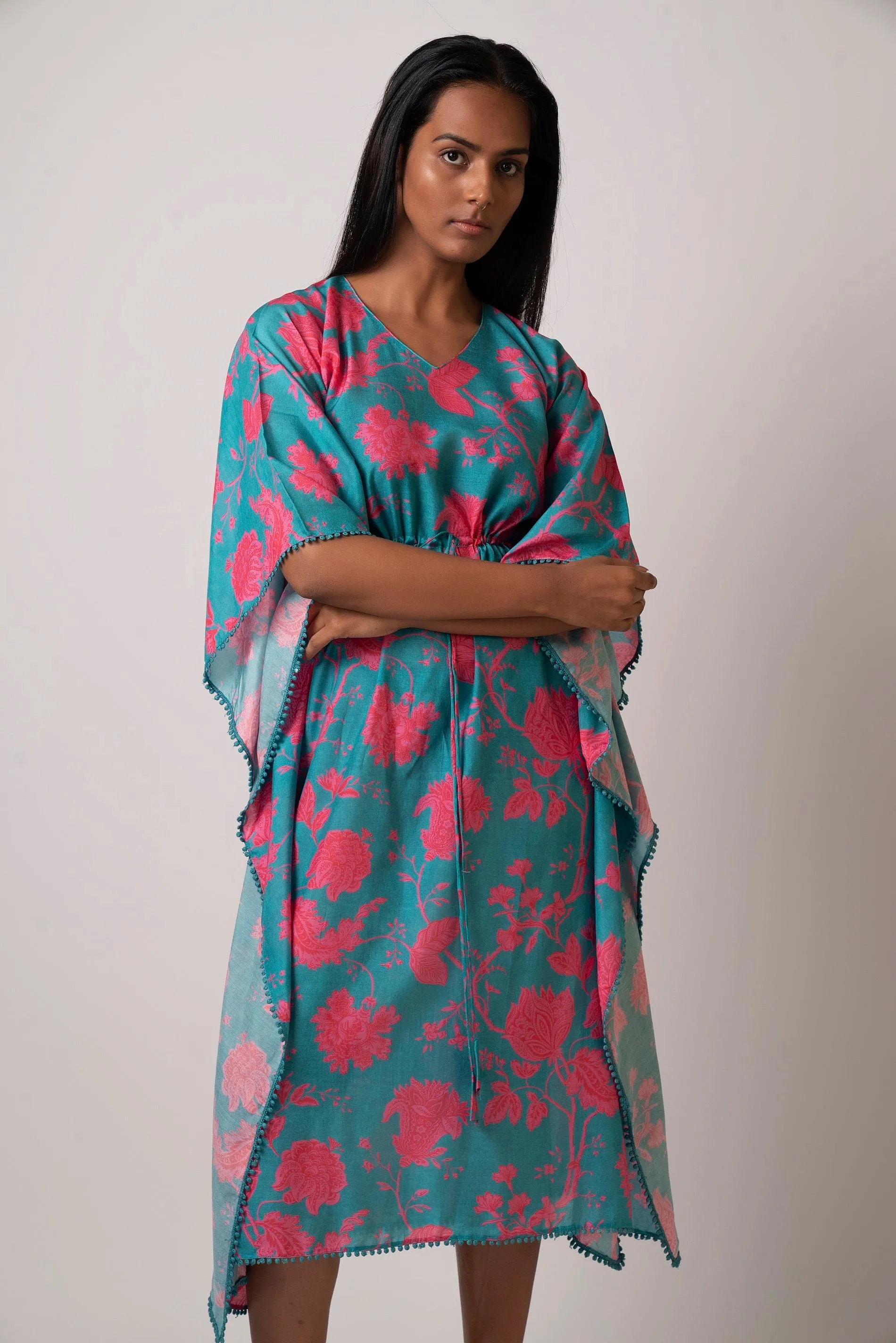 Floral Kaftan Dress