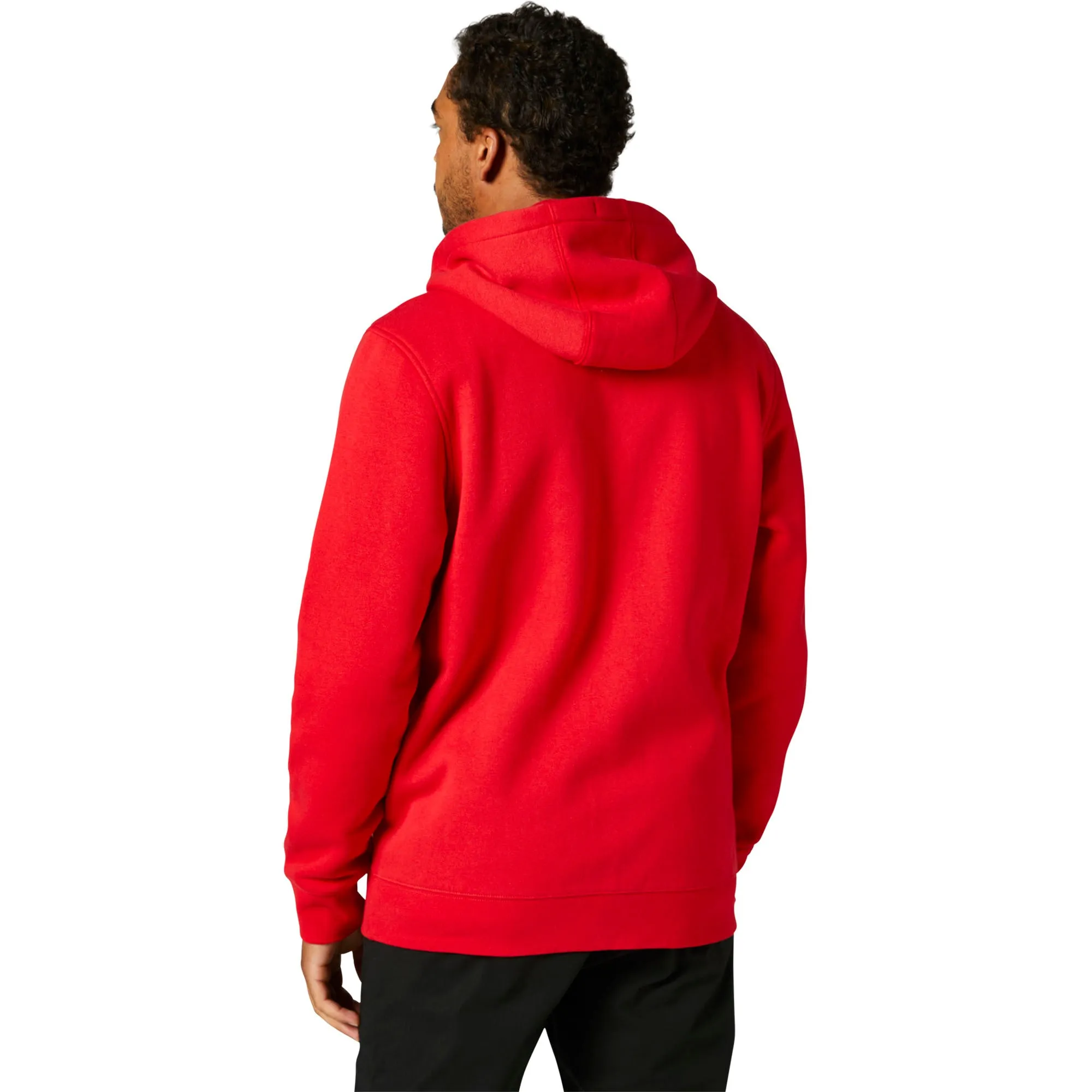 Fox Racing  Mens Flame Red Pinnacle Zip Fleece Hoodie Warm Soft Casual Sweatshirt