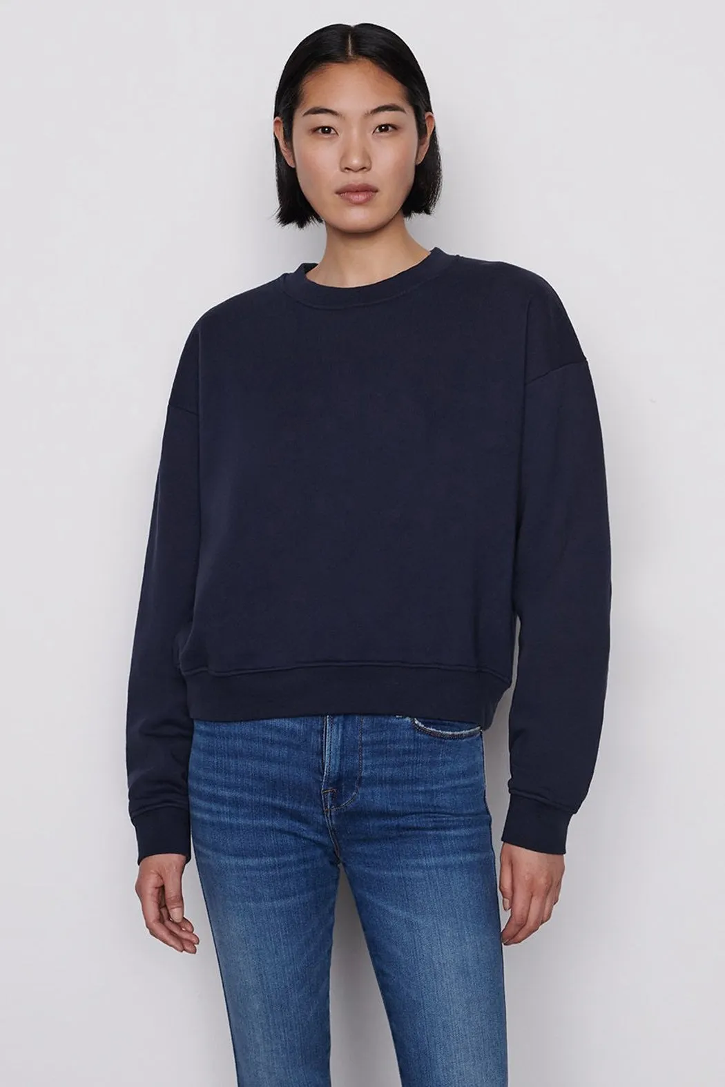 FRAME - Oversized Crew Navy