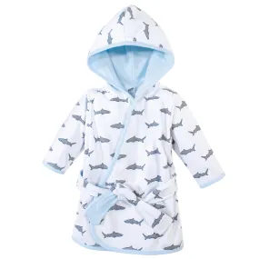 Hudson Baby Cotton Rich Bathrobe, Shark