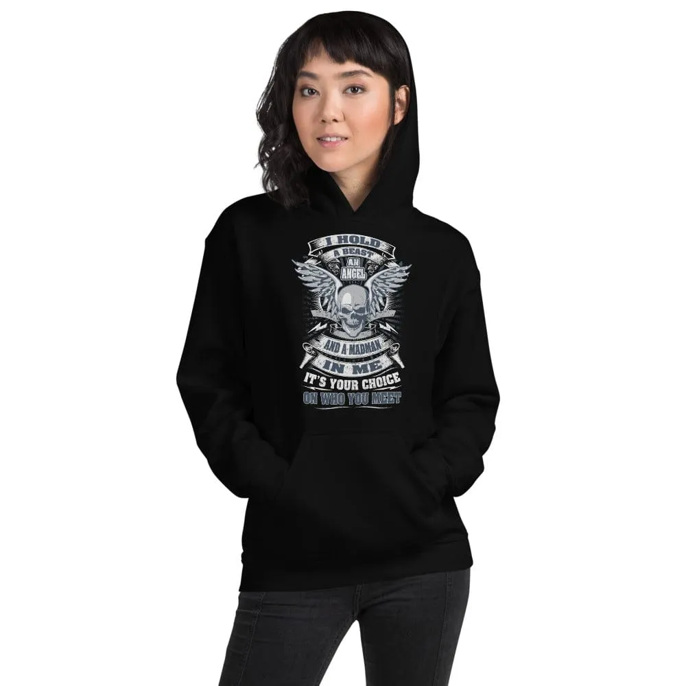 I Hold A Beast - Skull Hoodie - up to 5XL