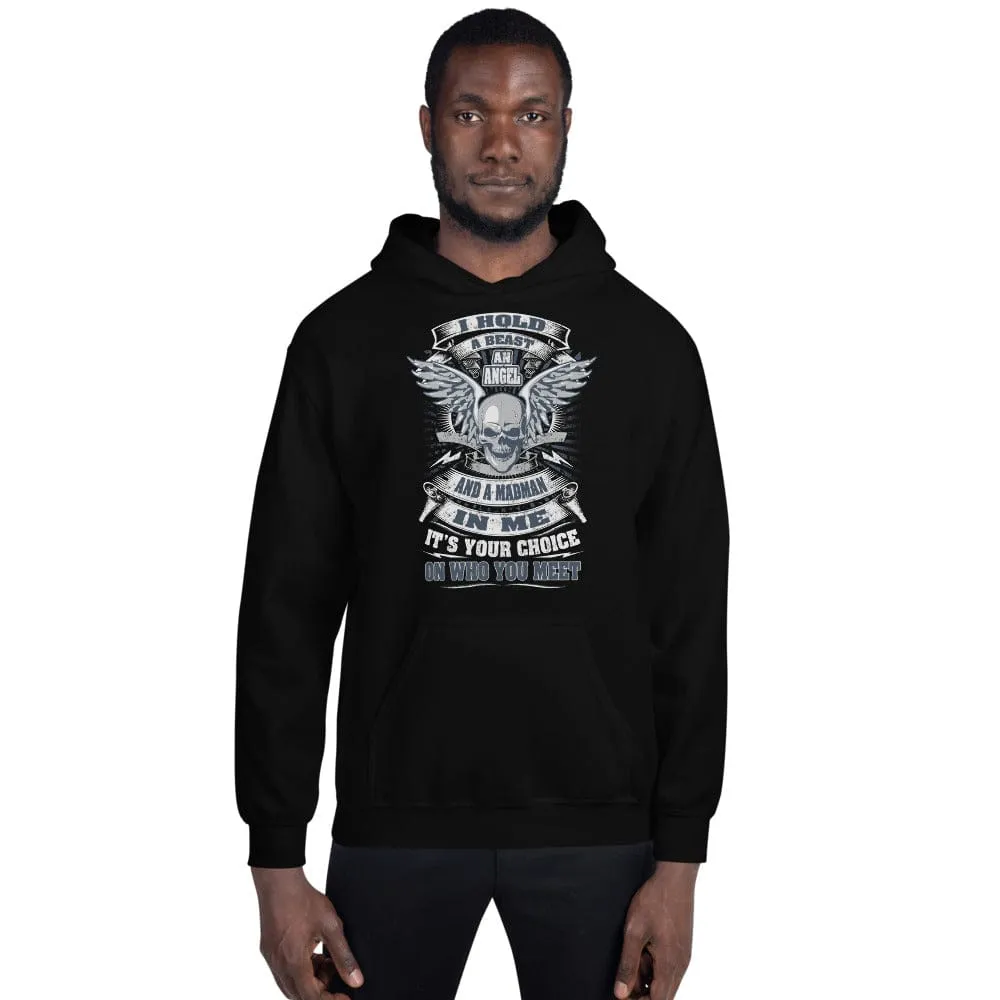 I Hold A Beast - Skull Hoodie - up to 5XL