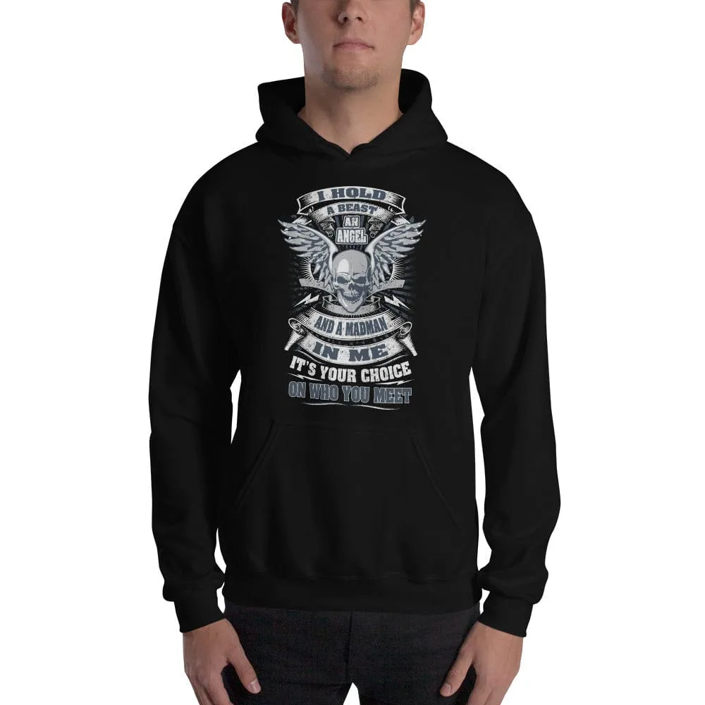 I Hold A Beast - Skull Hoodie - up to 5XL