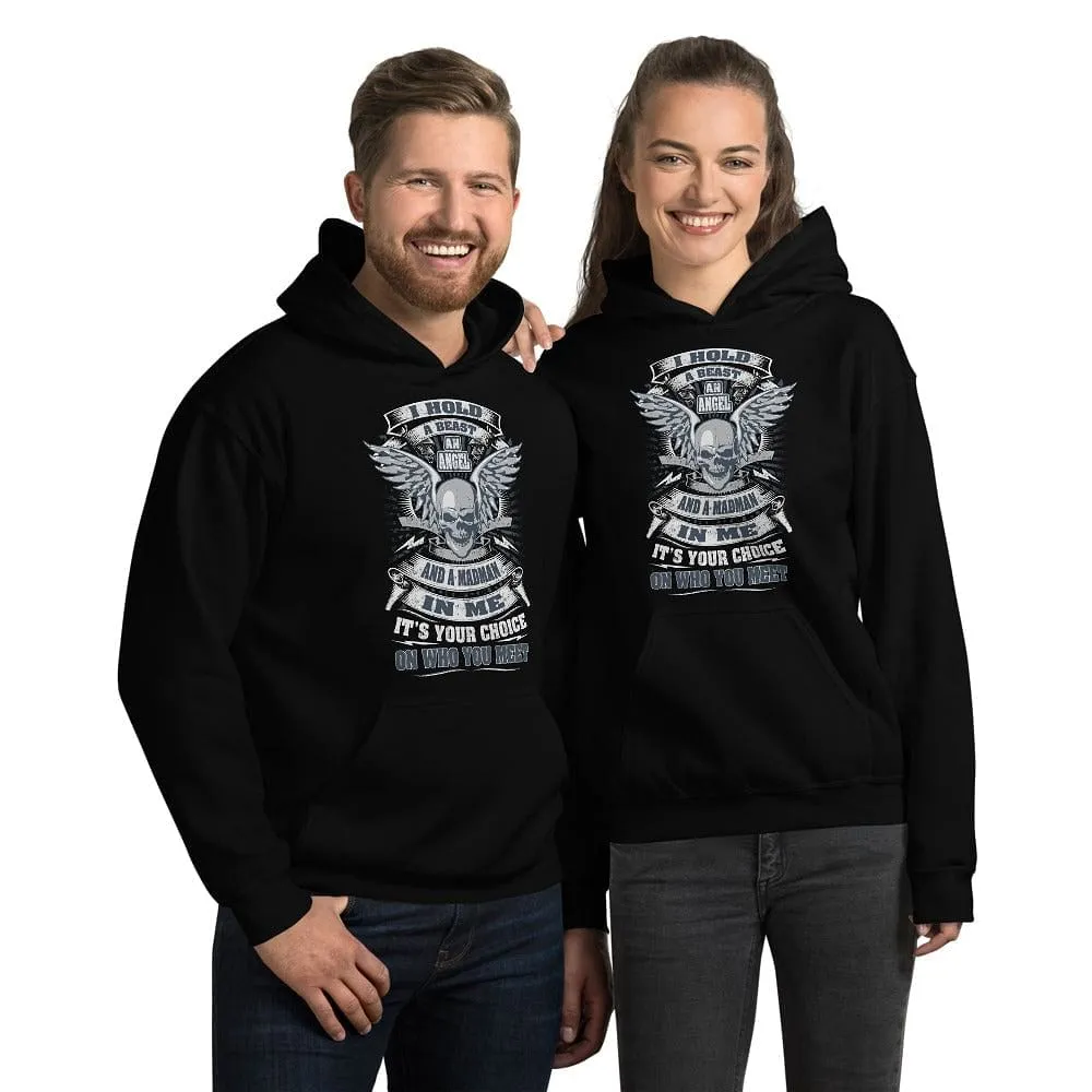 I Hold A Beast - Skull Hoodie - up to 5XL