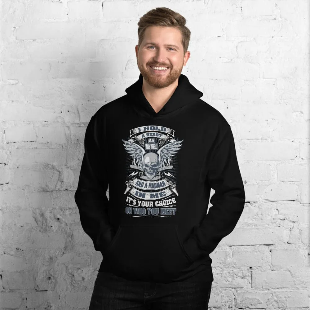 I Hold A Beast - Skull Hoodie - up to 5XL