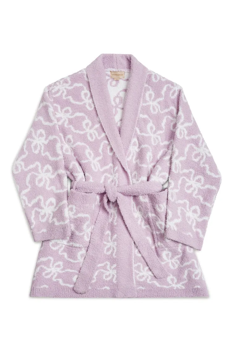 Indie Teddy Bow Print Bath Robe