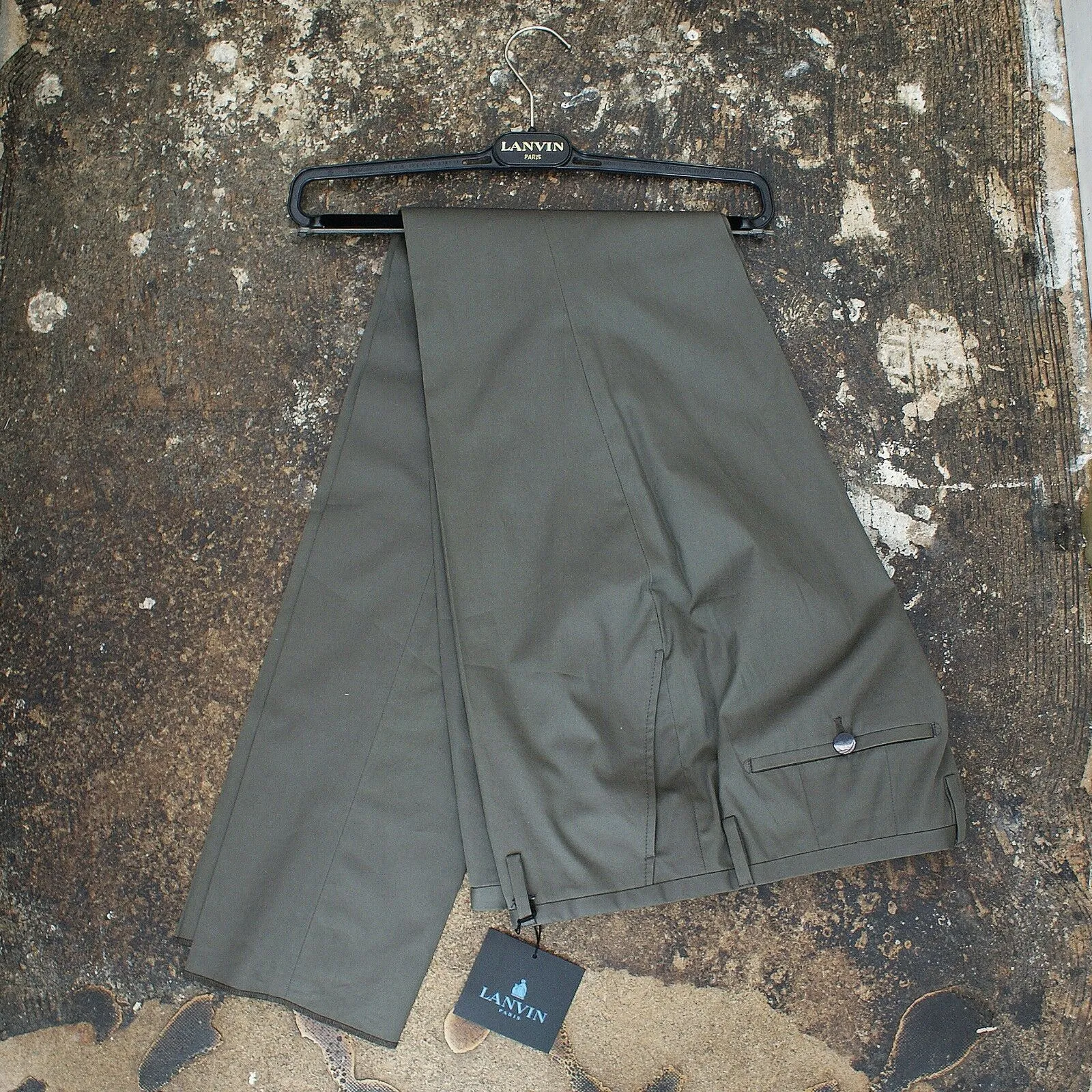 Khaki Trousers With Inner Leg Band