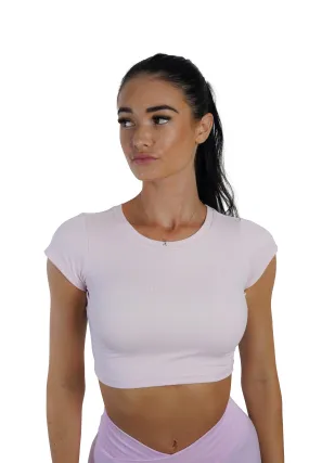 KTP CROPPED TEE - BABY PINK