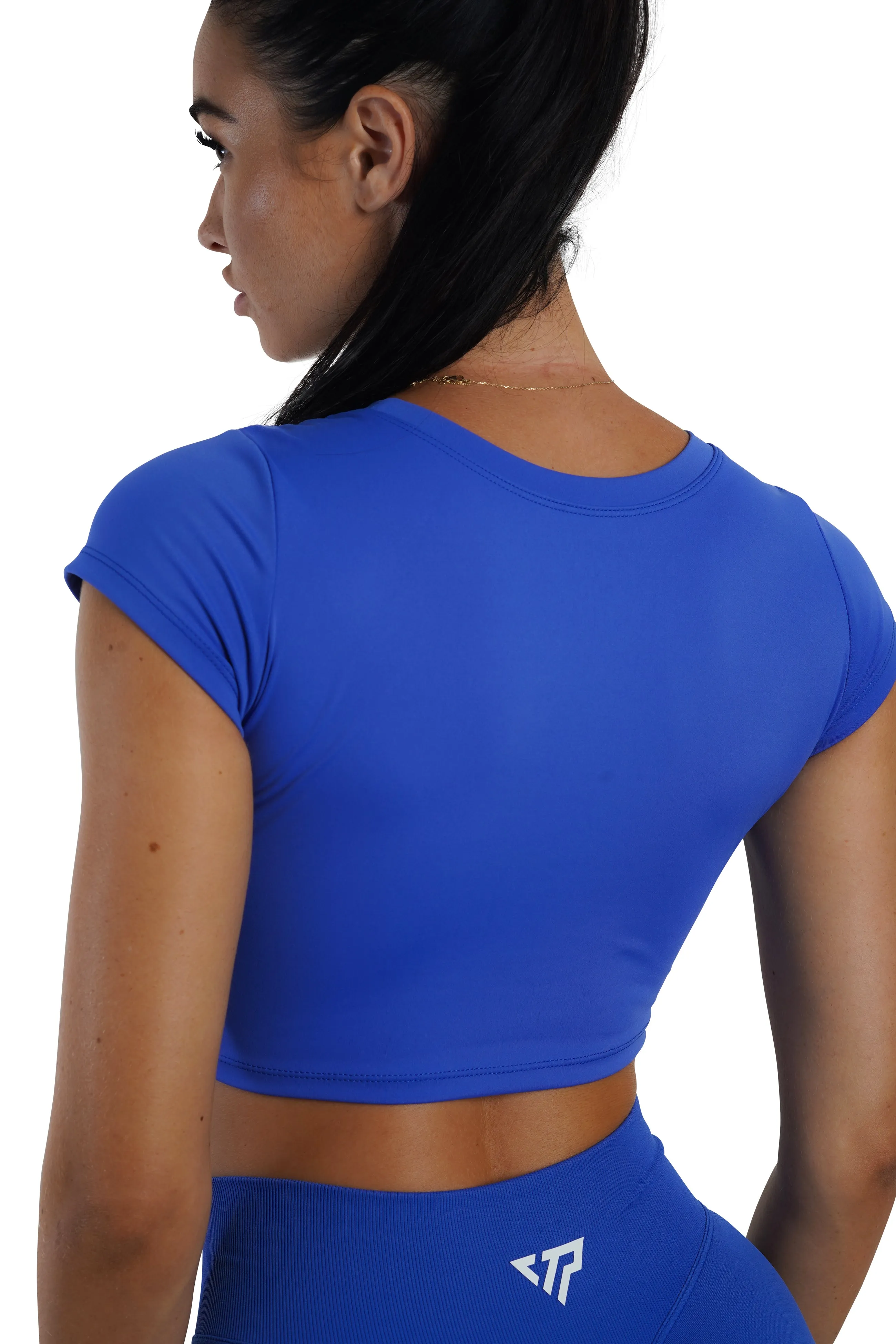 KTP CROPPED TEE - ELECTRIC BLUE