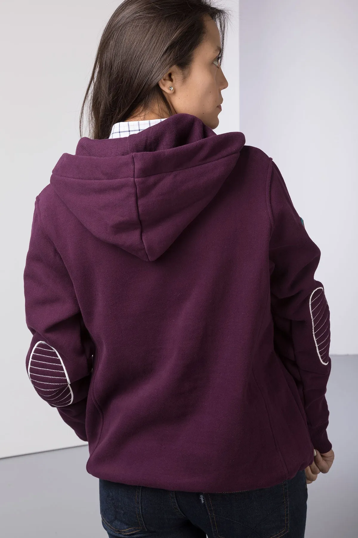 Ladies Button Hoodie