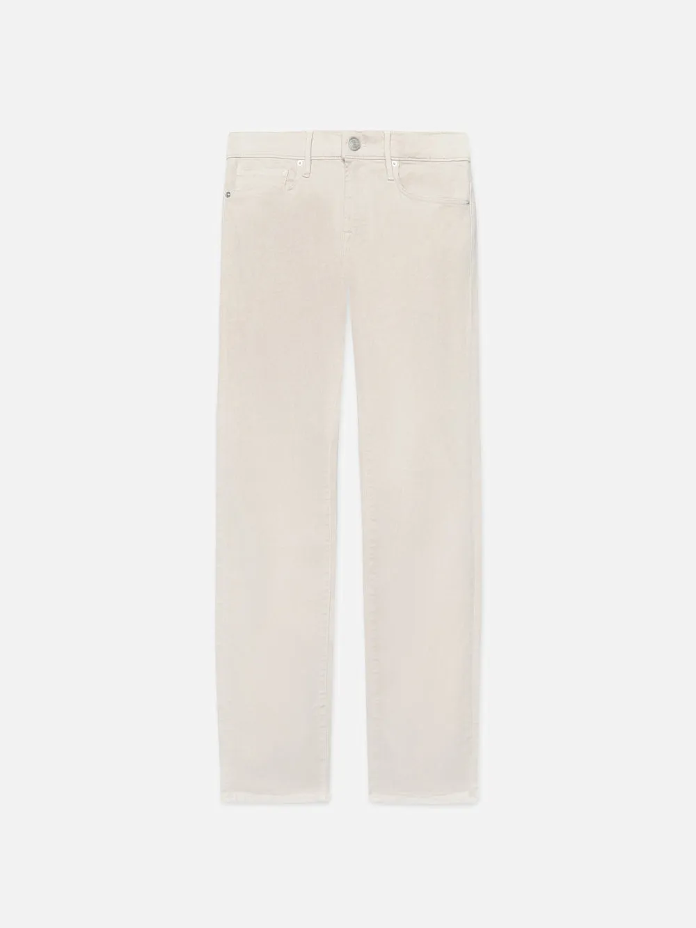 L'Homme Slim Brushed Twill -- Milk Beige