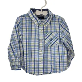 LS Plaid Collared Button Down