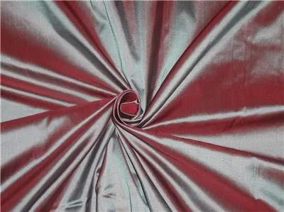 Mary Ann&quot; Plain Silk 44&quot; Rich Grey x Carnation Red 50 GRAMS SILKS