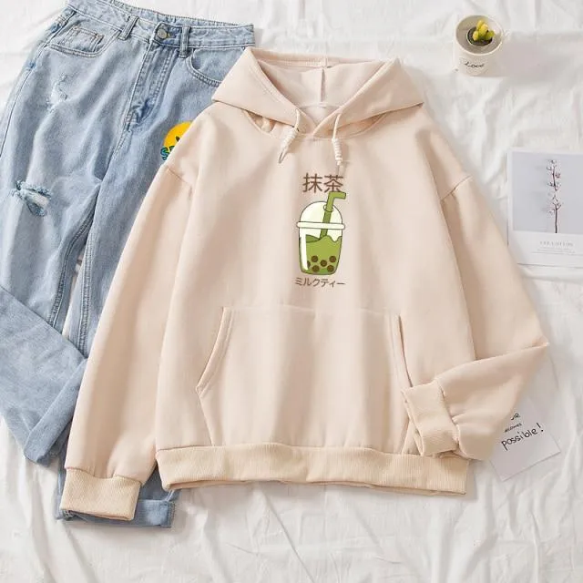 Matcha Milk Tea Soft Hoodie