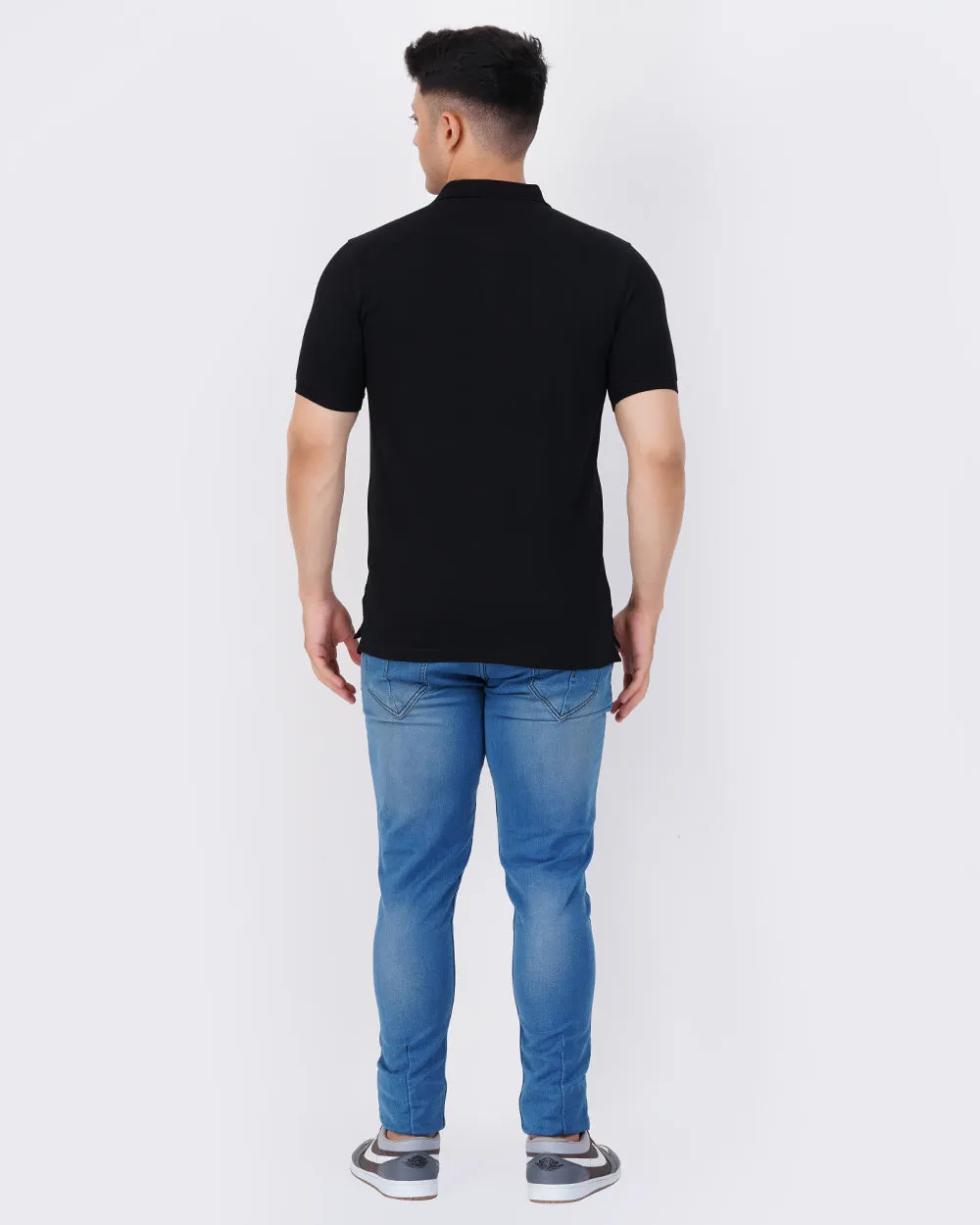 Men's Black Polo Tee