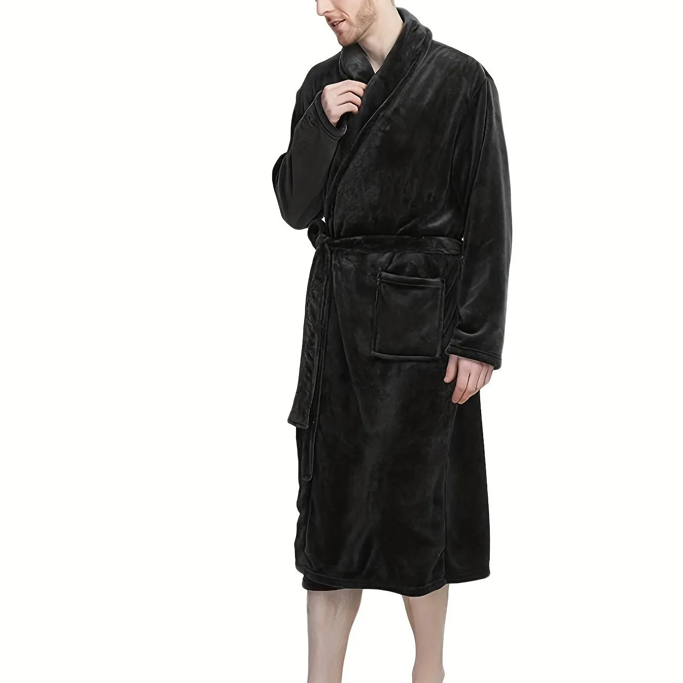 Men's Flannel Bathrobe