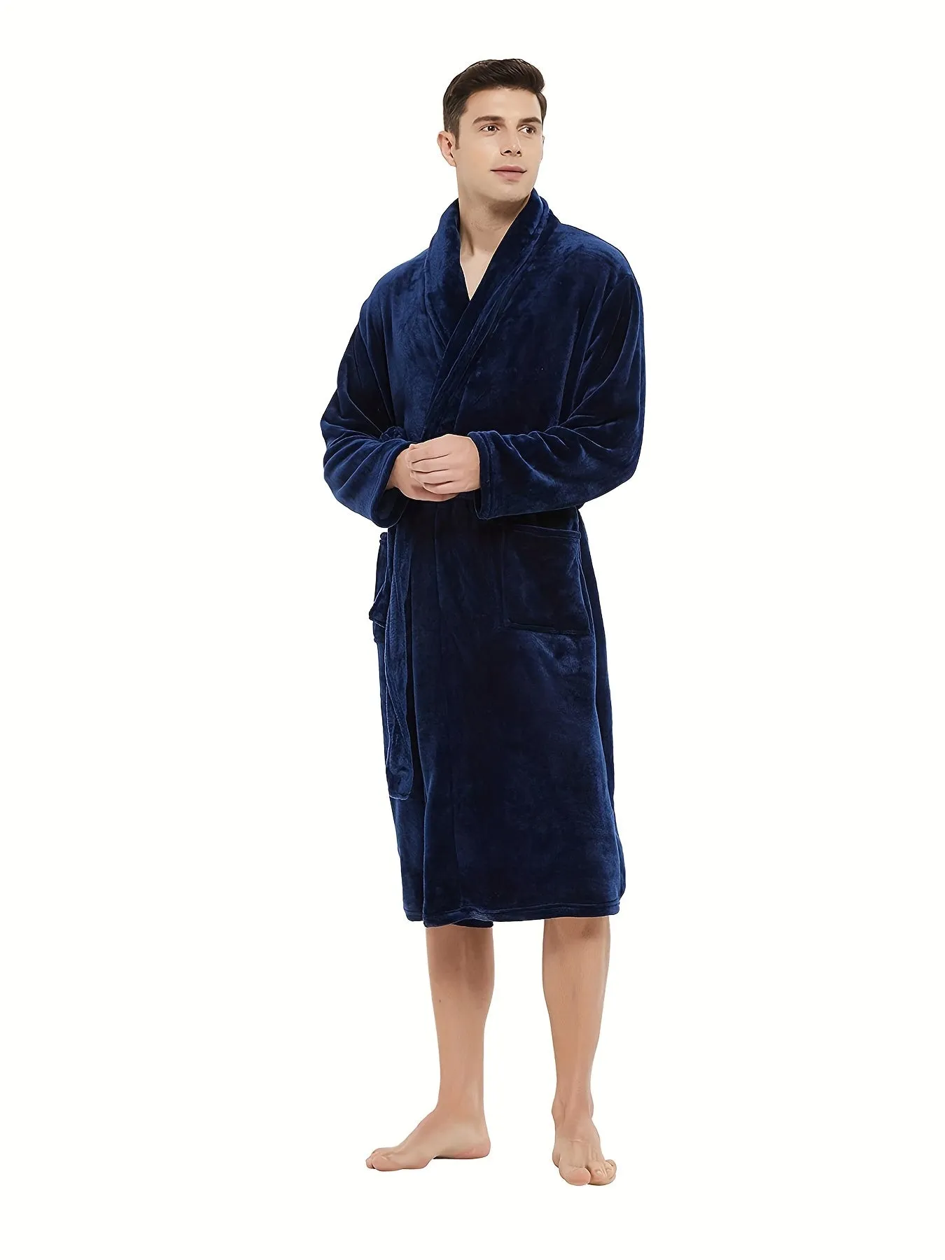 Men's Flannel Bathrobe