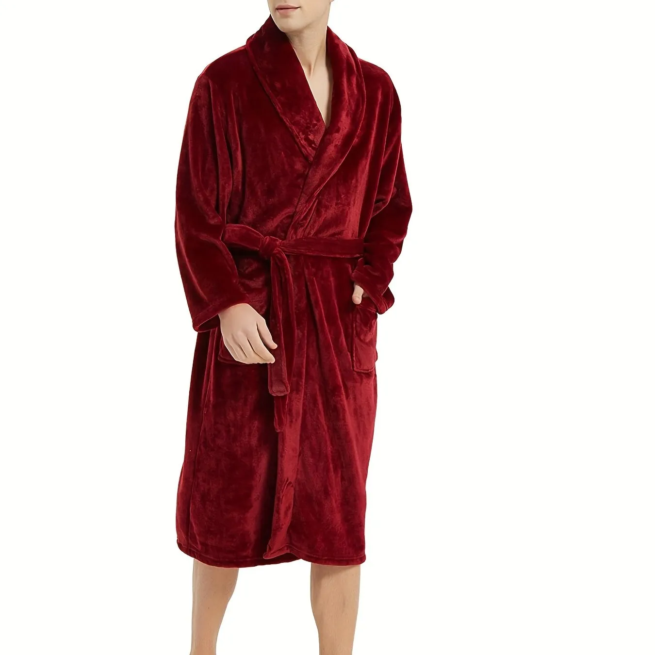 Men's Flannel Bathrobe