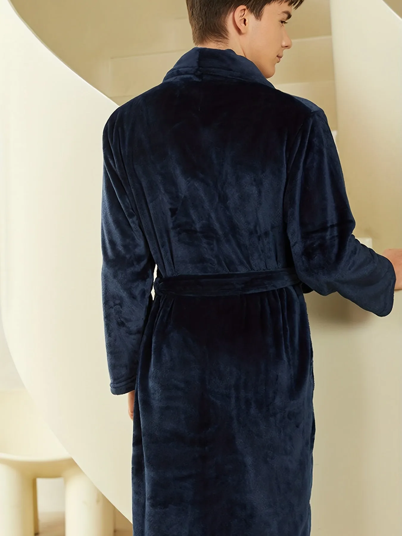 Men's Flannel Bathrobe