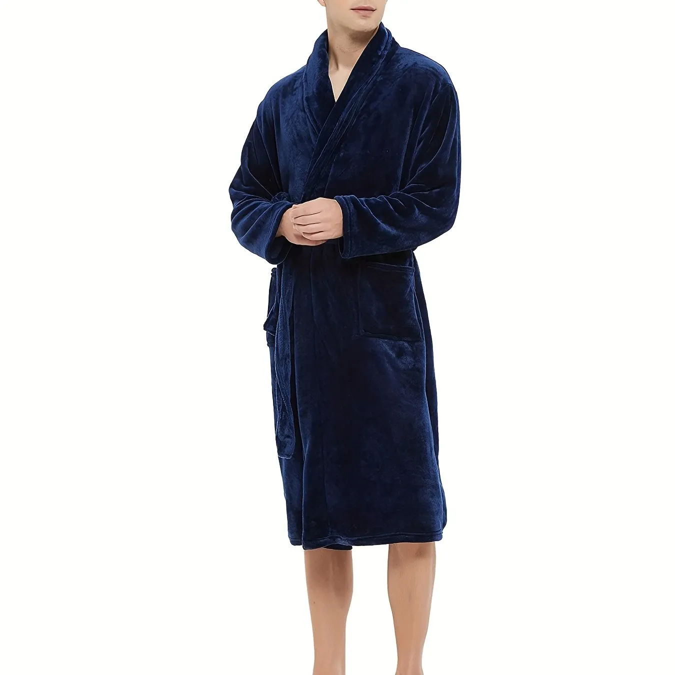 Men's Flannel Bathrobe