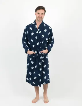 Mens Fleece Polar Bear Robe