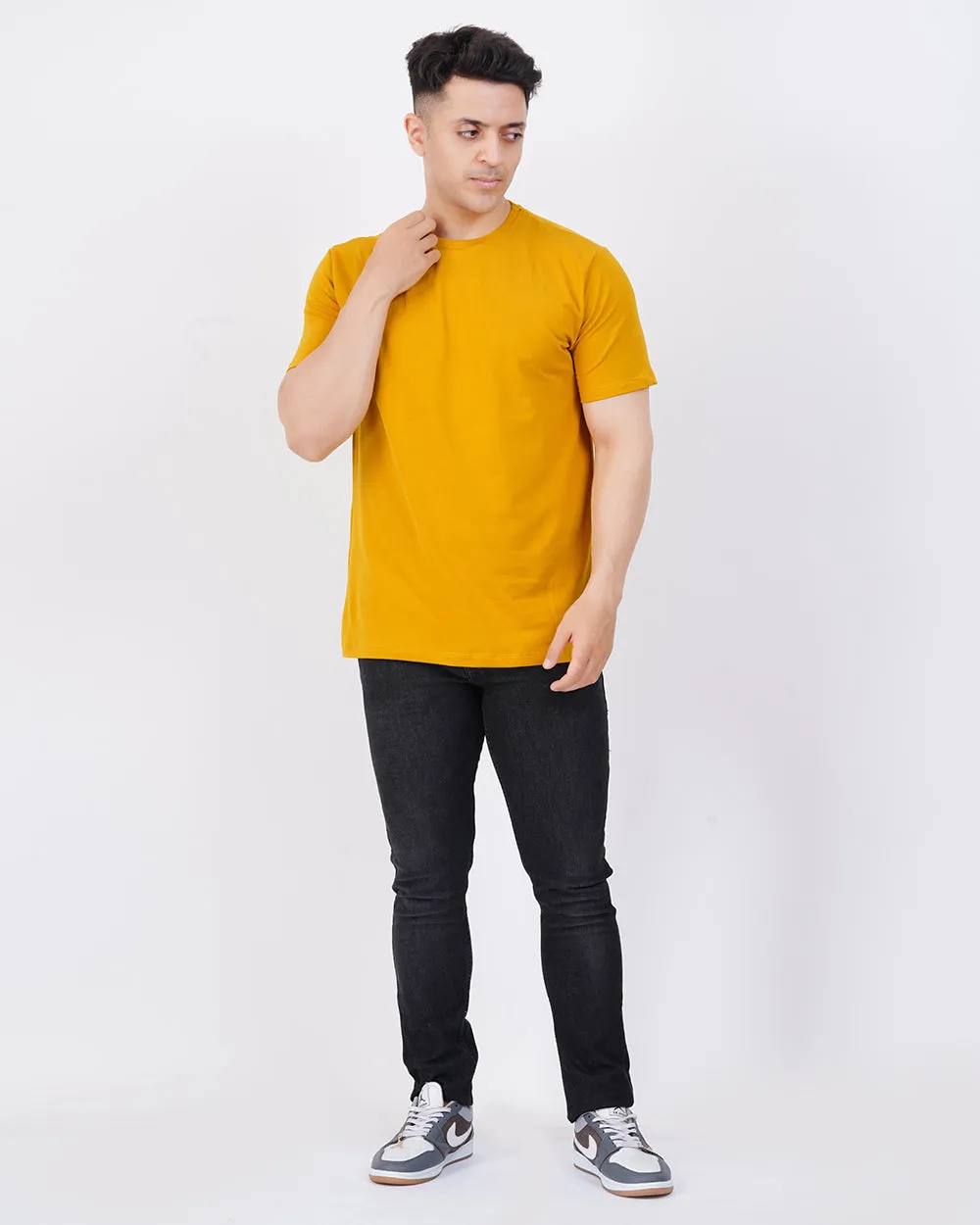 Men's Mustard Regular Tee