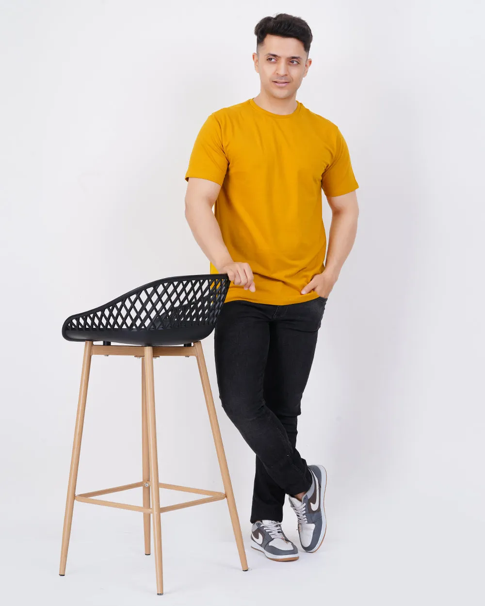 Men's Mustard Regular Tee